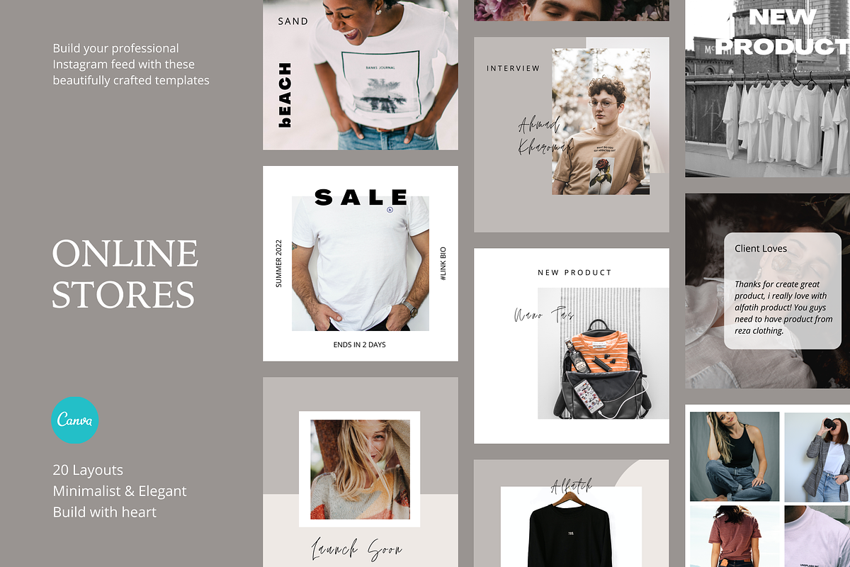 Online Stores Social Media Templates, a Social Media Template by Reza Space (Photo 1 of 3)