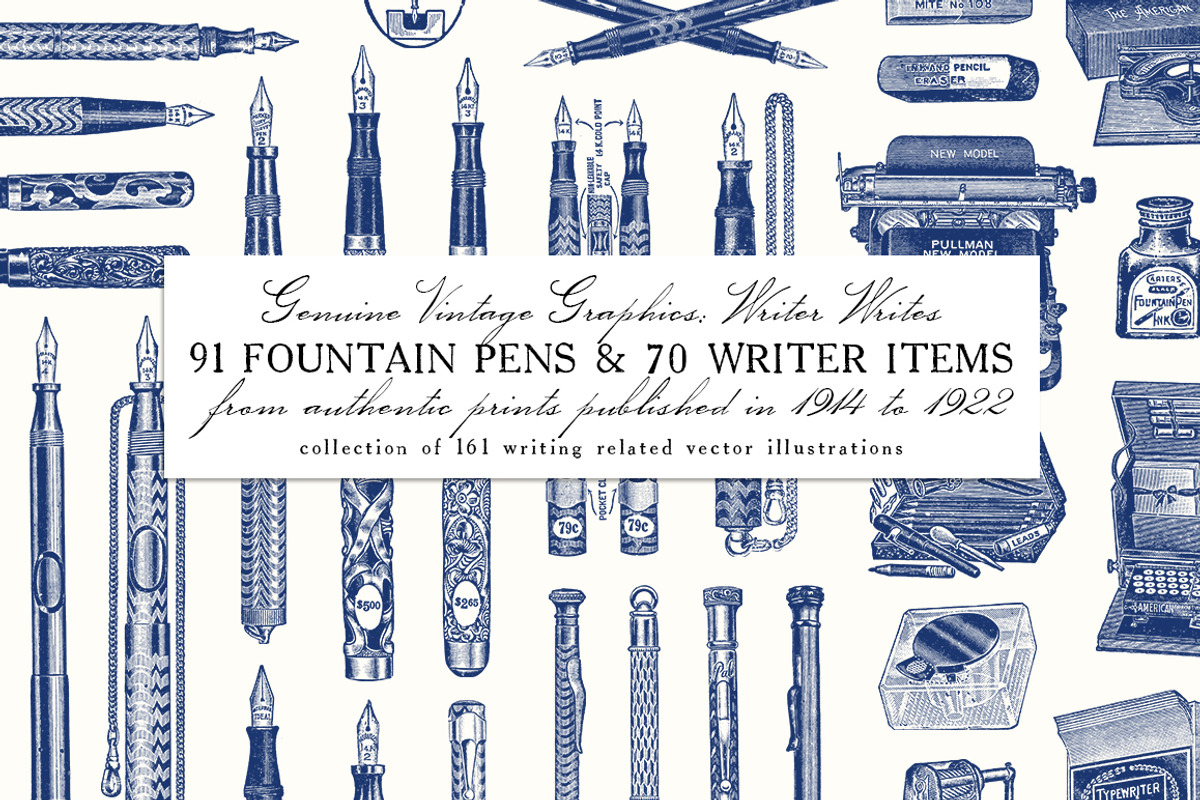 Writer Writes: 91 Fountain Pens & .., an Illustration by Unember (Photo 1 of 6)