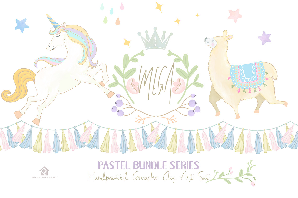 All New!! Mega Pastel Bundle Series, a Graphic by SmallHouseBigPony (Photo 11 of 18)