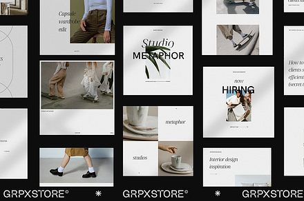 METAPHOR - Social Media Templates, a Social Media Template by GRPXSTORE
