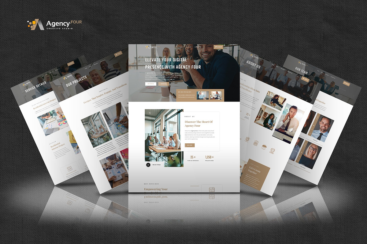 Agency Four - Elementor Pro Kit, a Websites & App Template by Select Agency Designs (Photo 3 of 8)