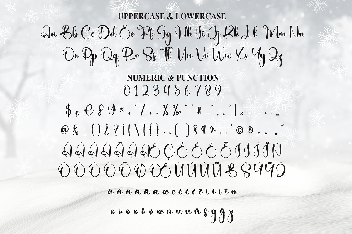 Snowing | Script Font, a Handwritten Font by Scratchones (Photo 7 of 8)