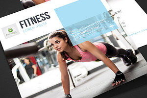 Fitness - Square Trifold Brochure