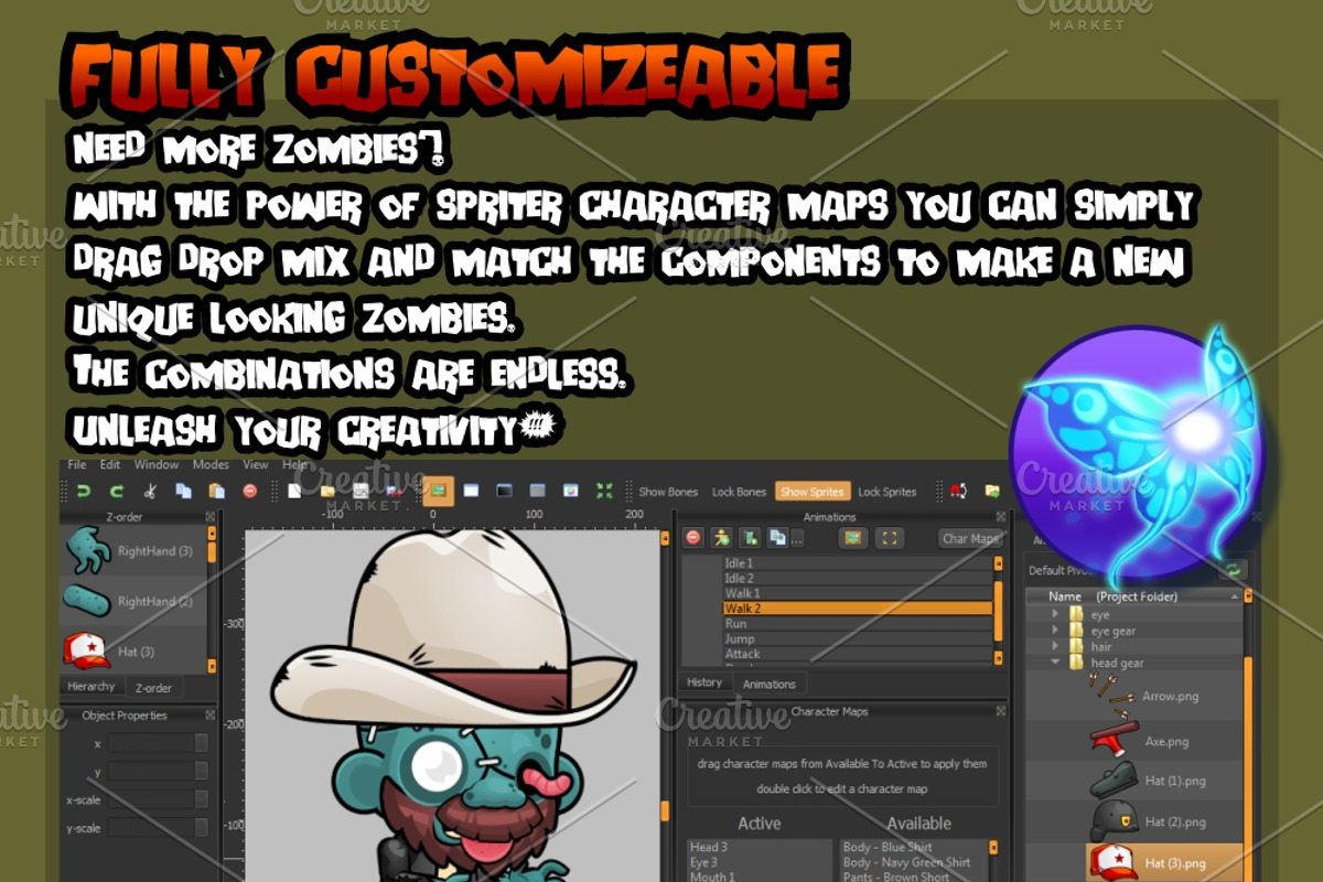 Zombie Outbreak - Game Sprites, an Illustration by pzUH (Photo 5 of 8)