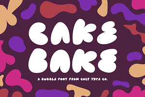 Cake Bake Bubble Font