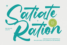 Satiate Ration Bold Brush Font