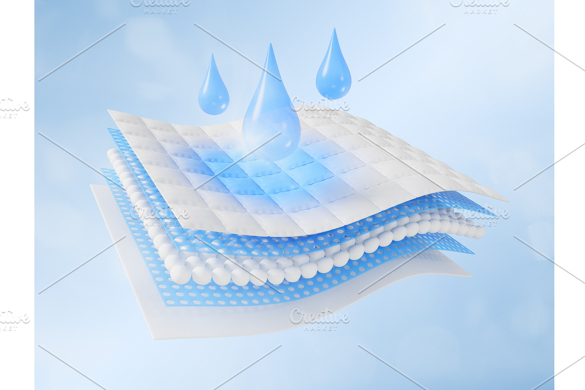 Absorbent fabric texture 3d icon, a Textures & Material 3D Model by Marozhkastudio