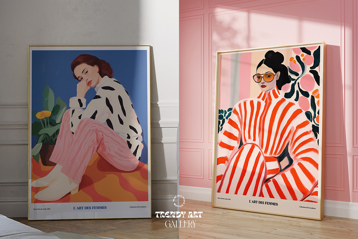 Trendy Art Gallery 1, a Graphic by Wall Art Print Studio (Photo 5 of 13)