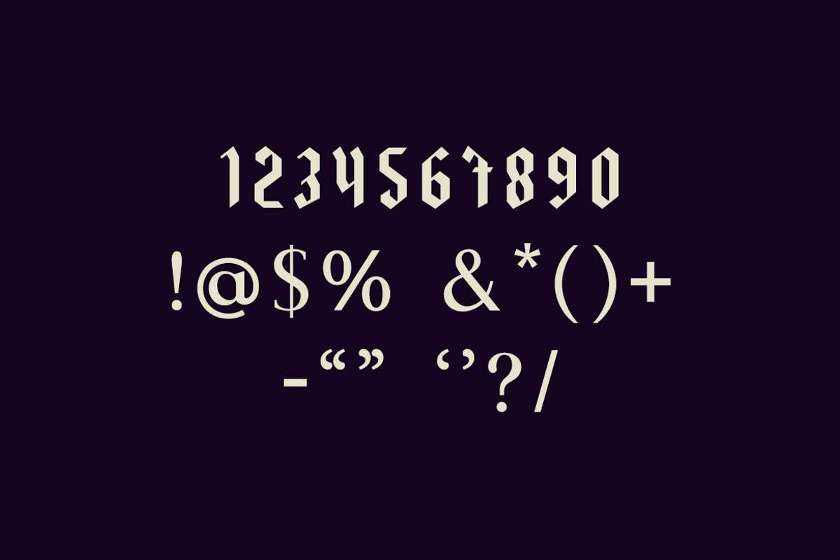 Blackthorne Blackletter Font, a Blackletter Font by UICreative (Photo 7 of 13)