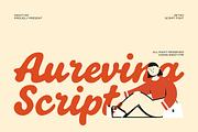 Aurevina - Retro Script Font, a Script Font by Indotype Foundry (Thumbnail 1 of 10)