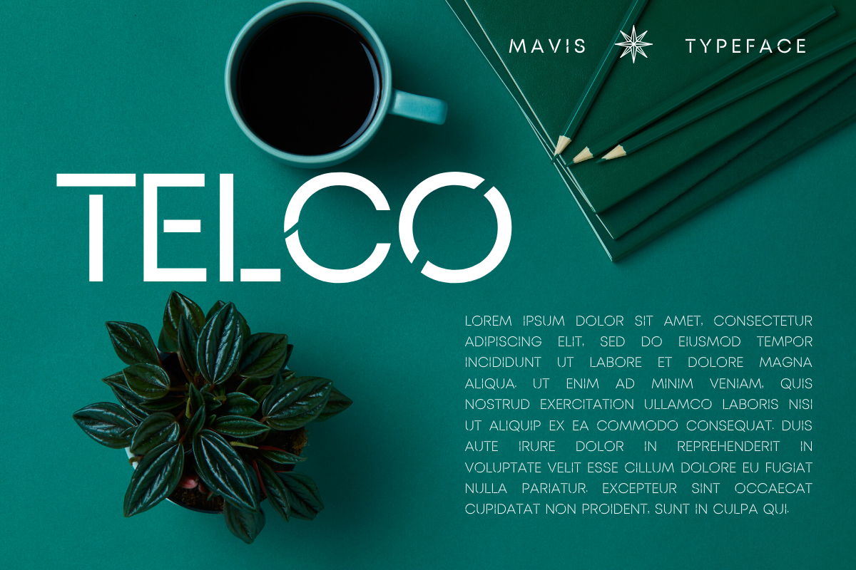 MAVIS SANS - FUTURISTIC TYPEFACE, a Sans Serif Font by CCS Type (Photo 9 of 20)