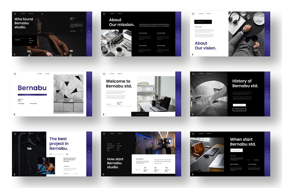 Bernabu- Business Google Slide, a Presentation Template by Dens Creative Studio (Photo 2 of 6)