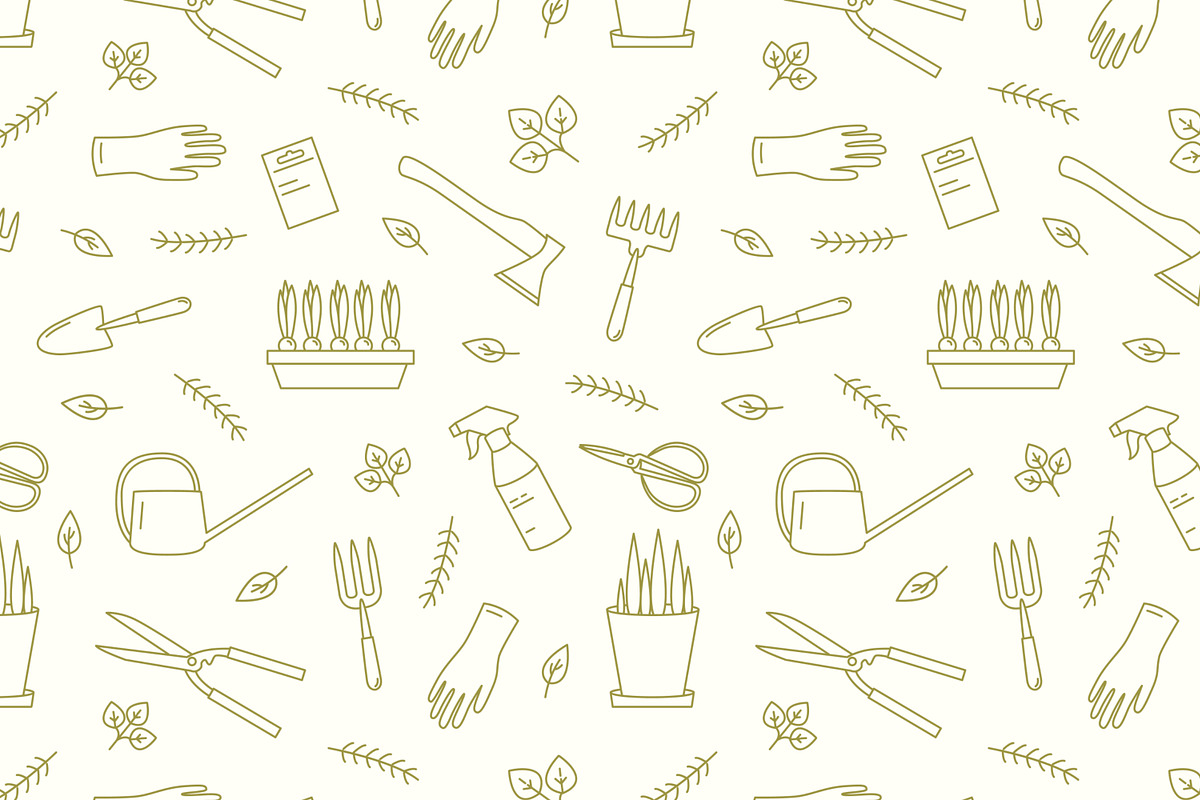 Gardening bundle, seamless patterns, a Decorative Illustration by Good Studio (Photo 7 of 13)