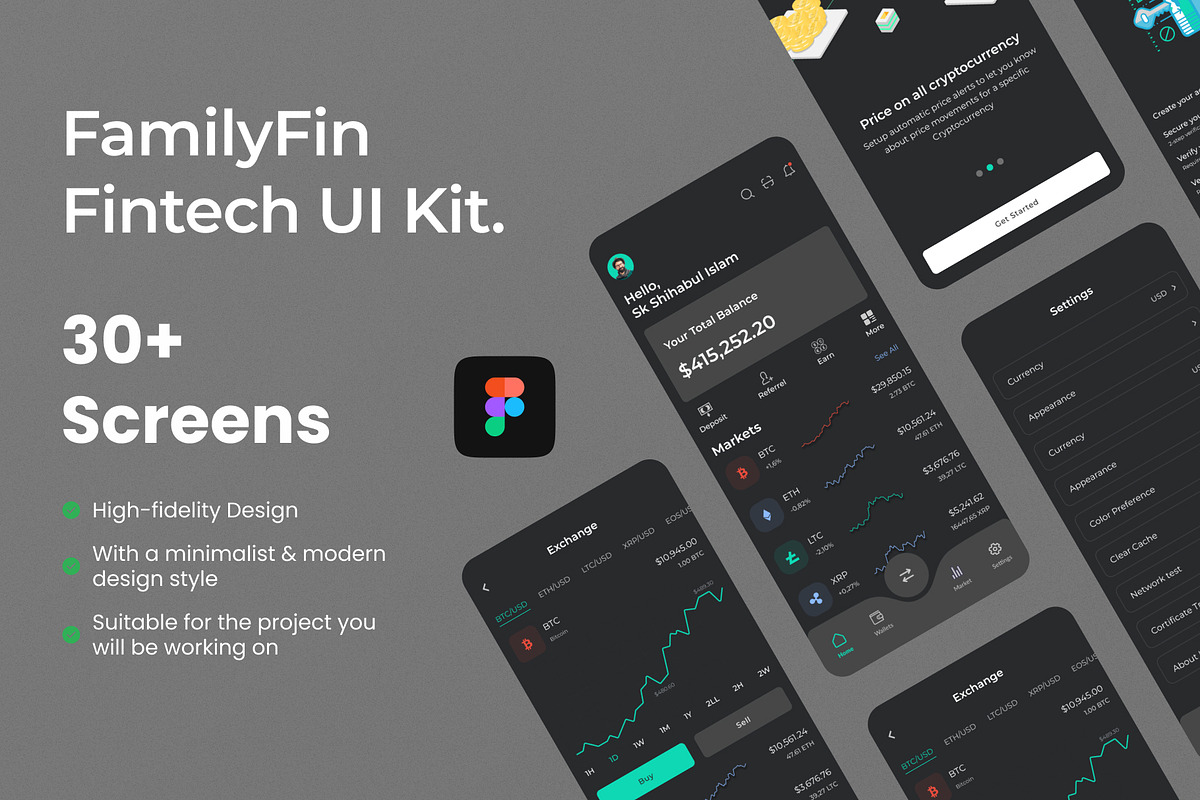 FamilyFin UI Kit, an App Template by skshihabulislam (Photo 1 of 5)