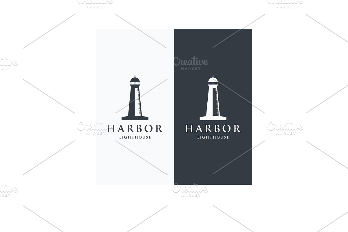 Lighthouse building logo design with, a Branding & Logo Template by LOGOCREATIVE