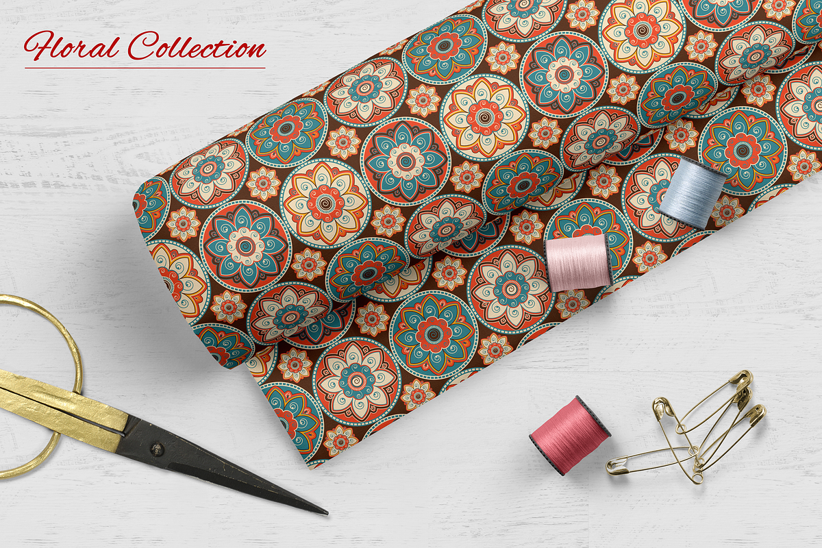 Collection of retro patterns, a Pattern Graphic by DeMih (Photo 8 of 8)