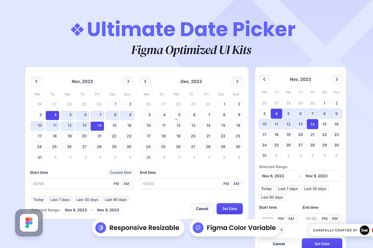 Ultimate Date Picker - UI Kits, an UI Kit Template by SLAB! Design (Photo 1 of 2)