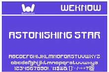 Astonishing Star font