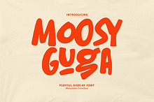 Moosy Guga Playful Display Font