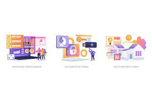 Blockchain Tools for DeFi and Energy, a Technology Illustration by Visual Generation