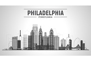 Philadelphia Pensylvania USA skyline, an Illustration by Sky and glass (Thumbnail 5 of 6)
