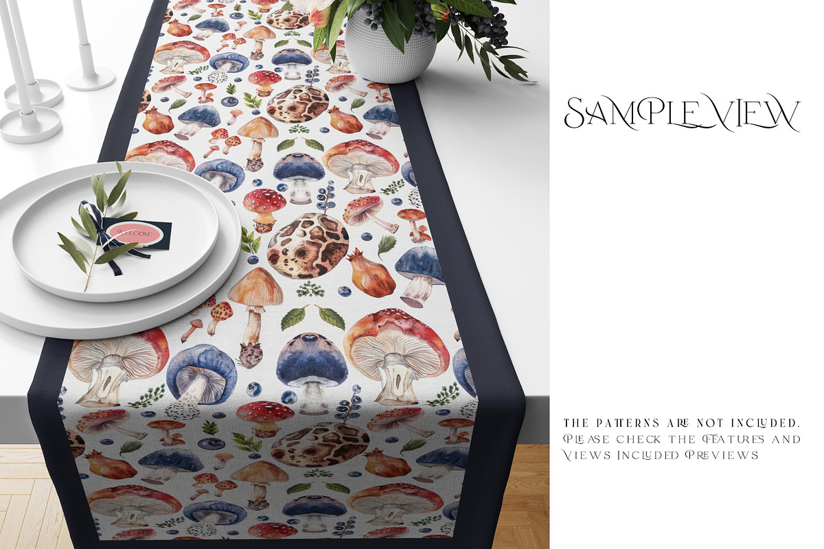 Table Runner mapped via Smart Object, a Household Mockup by mock-ups (Photo 8 of 13)