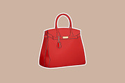 Luxury Handbags Clipart - Redish, an Object Illustration by Une Affaire de Filles (Thumbnail 4 of 4)