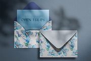 Watercolor clipart Navy tulips, a Decorative Illustration by MariGraphic boutique (Thumbnail 4 of 9)