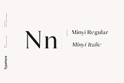 Minyi - A Feminine Serif Typeface, a Serif Font by Cassandra Cappello (Thumbnail 2 of 5)