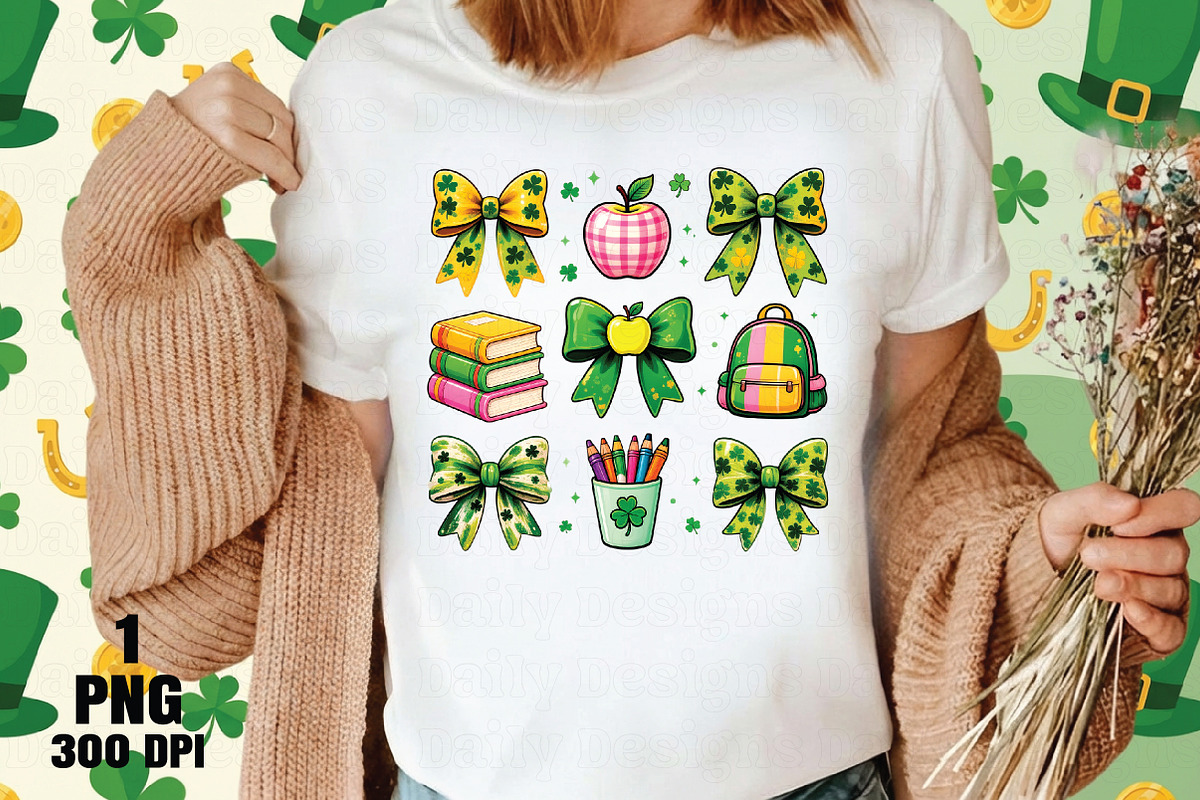 Coquette Patrick's Day Teacher Png, an Illustration by Daily.Designs (Photo 2 of 5)