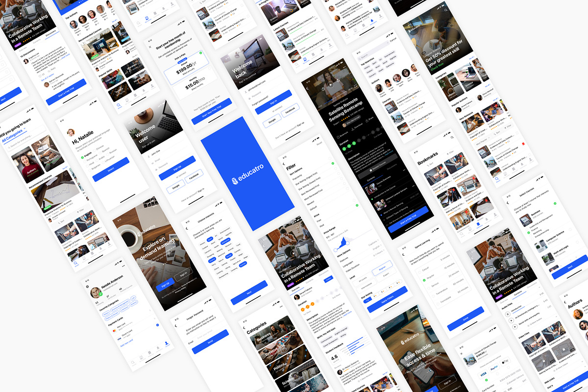 Learning & Course App, an UI Kit Template by flr.24 (Photo 2 of 2)