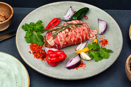 Raw chicken rolls., a Food & Drink Photo by MLunov MLunov
