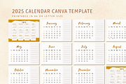 2025 CALENDAR CANVA TEMPLATE, a Stationery Template by The Little Lily Studio (Thumbnail 4 of 5)