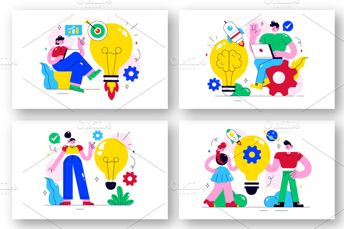 10 Innovation Illustration, a Person Illustration by denayunebgt (Photo 2 of 4)