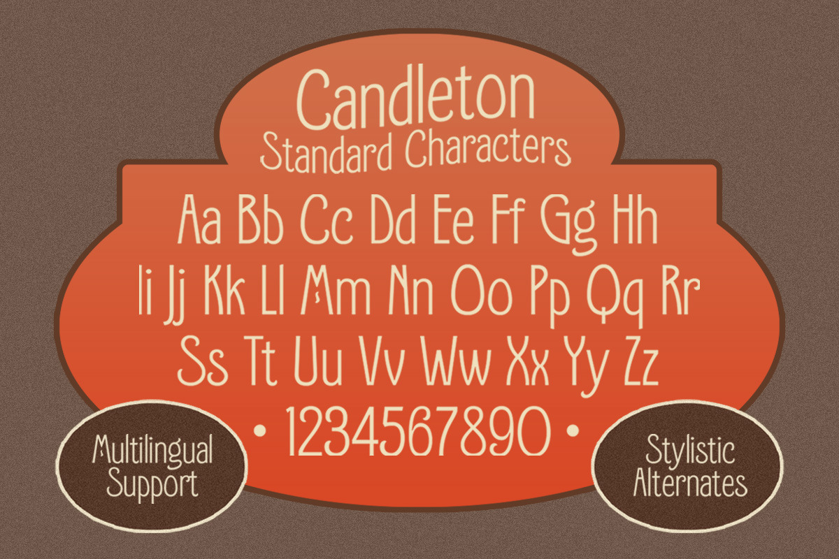 Candleton - Display Font, a Sans Serif Font by Letterhend Studio (Photo 5 of 9)