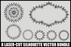 Elegant Laser Cut Flourish Bundle, an Illustration by BIPLOB EXPERT