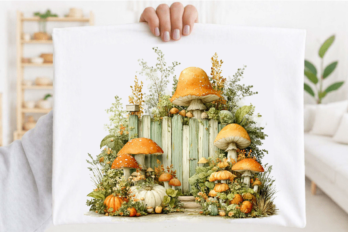 Watercolor Autumn Fence Clipart, a Seasonal Illustration by SVGArt (Photo 2 of 5)
