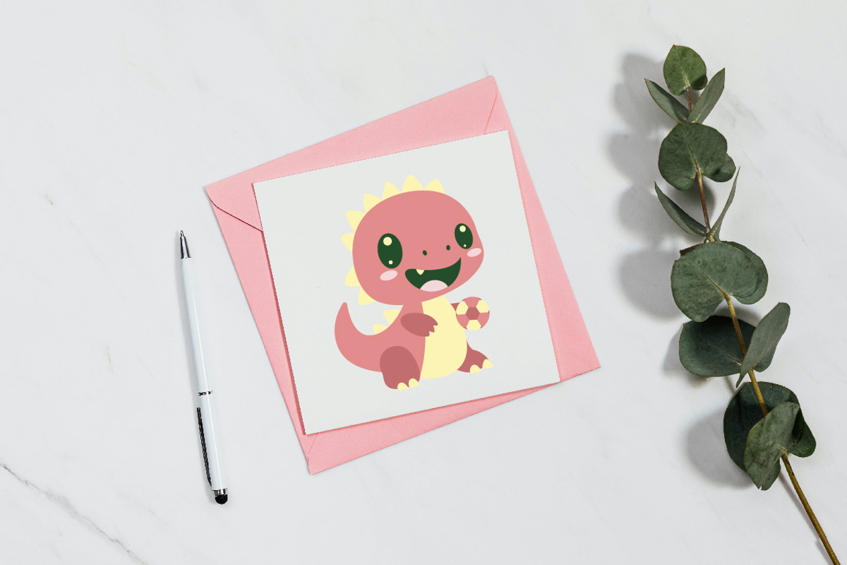 14 Cute Dino Dinosaur Character, an Animal Illustration by jongcreative (Photo 6 of 7)