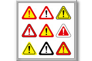 Set of Vector Exclamation Signs, an Object Graphic by FineArtStudio (Thumbnail 3 of 3)