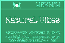 Natural Vibes font