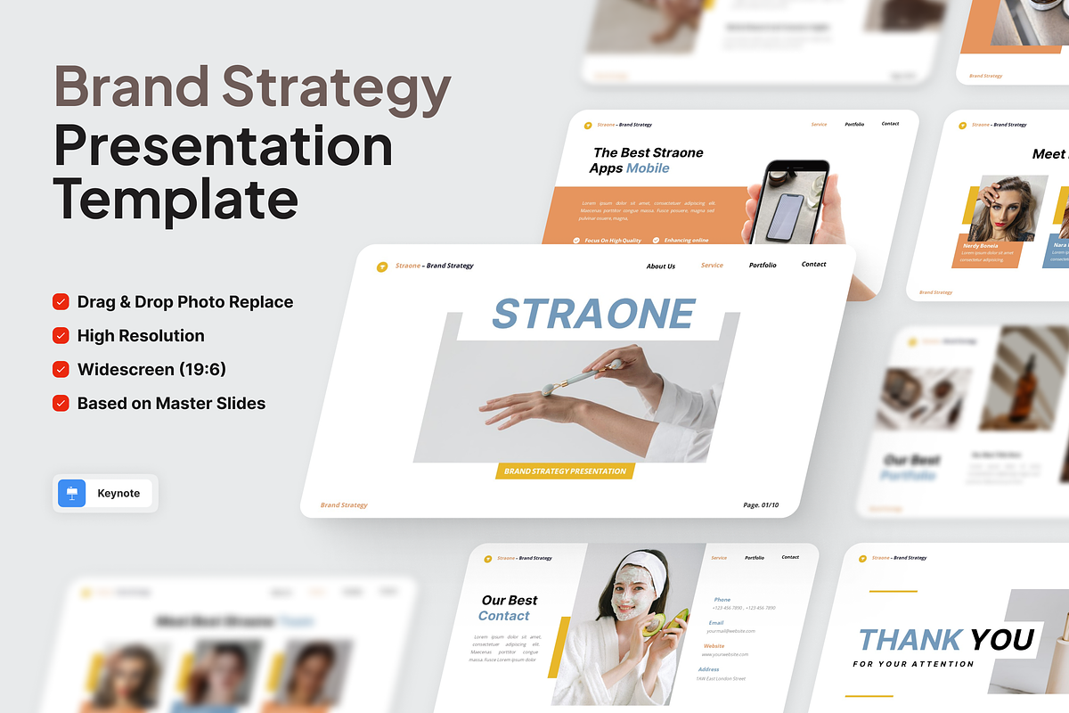 Straone - Brand Strategy Keynote, a Presentation Template by SquidPixey (Photo 1 of 6)