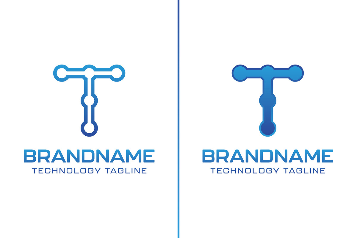 Letter T Technology Logo, a Branding & Logo Template by Pray Art Design Studio