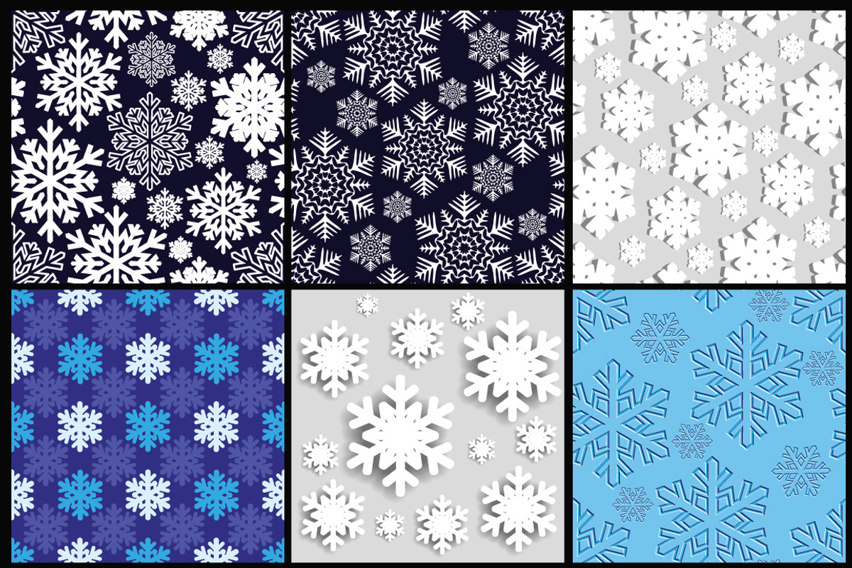 Christmas background. Snowflakes., a Decorative Illustration by katykin (Photo 1 of 5)