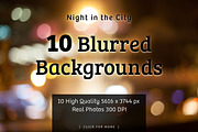 City Lights | 10 Bokeh Backgrounds, a Texture Graphic by denisespinoza (Thumbnail 1 of 2)