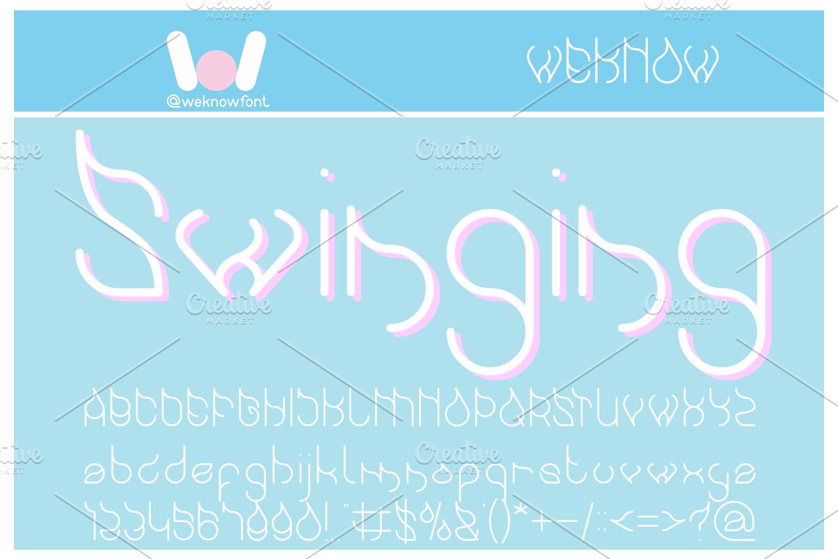 swinging swan, a Font by weknow (Photo 1 of 5)