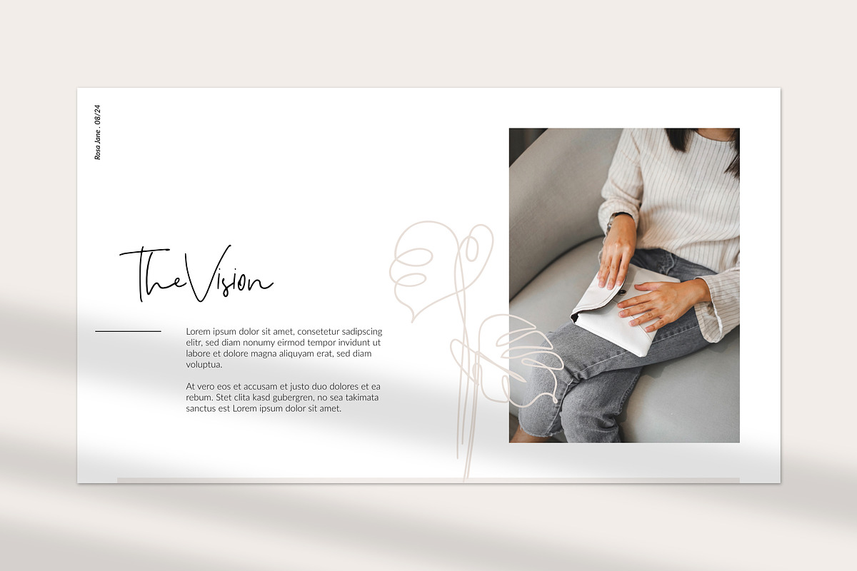 RosaJane Keynote Brand Guidelines, a Presentation Template by AgataCreate (Photo 2 of 13)