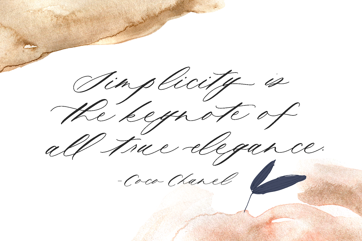 Mycella | Organic Calligraphy Font, a Script Font by Written Word Calligraphy (Photo 8 of 10)