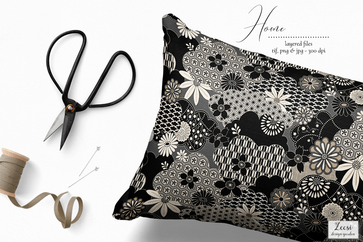 Japanese Kumo Pattern & Motifs, a Pattern Graphic by Zeesi Design Garden (Photo 5 of 10)