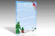 Christmas Tree Forest Stationery, a Stationery Template by Essqué Productions (Thumbnail 2 of 2)