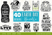 Save the Earth SVG bundle 40 designs, an Illustration by BlackCatsMedia (Thumbnail 1 of 4)